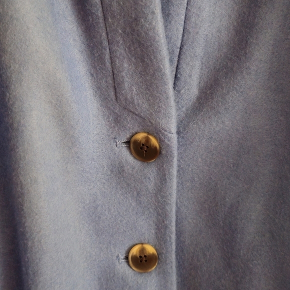 Old Navy Blue Oversized Soft-Brushed Button-Front Coat Size XL - Picture 5 of 8